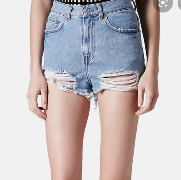 topshop ripped shorts